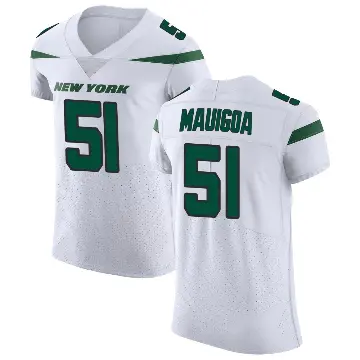 ＃51 Men's Francisco Mauigoa White Elite New York Jets Spotlight Vapor Untouchable Jersey