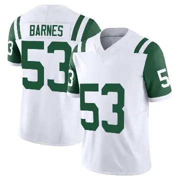 ＃53 Men's Zaire Barnes White Limited New York Jets Classic Alternate Vapor F.U.S.E. Jersey