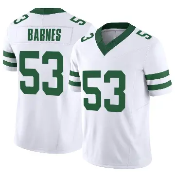 ＃53 Men's Zaire Barnes White Limited New York Jets Legacy Vapor F.U.S.E. Jersey