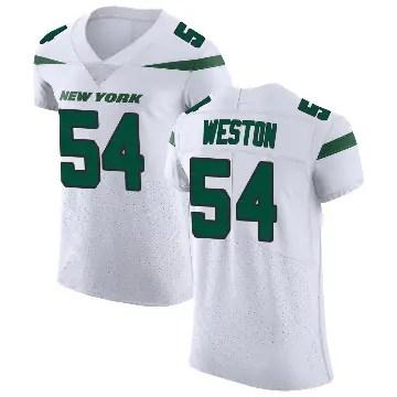 ＃54 Men's Ja'Markis Weston White Elite New York Jets Spotlight Vapor Untouchable Jersey