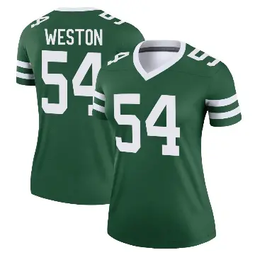 ＃54 Women's Ja'Markis Weston Green Legend New York Jets Legacy Jersey