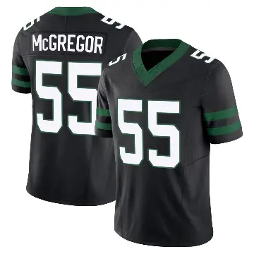 ＃55 Men's Braiden McGregor Black Limited New York Jets Legacy Alternate Vapor F.U.S.E. Jersey