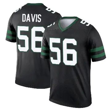 ＃56 Men's Demario Davis Black Legend New York Jets Legacy Jersey