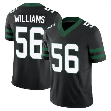 ＃56 Men's Quincy Williams Black Limited New York Jets Legacy Alternate Vapor F.U.S.E. Jersey