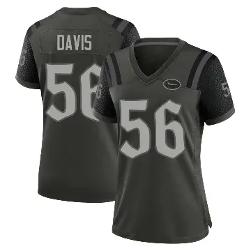 ＃56 Women's Demario Davis Green Game New York Jets Gotham 2025 Rivalries Collection Jersey