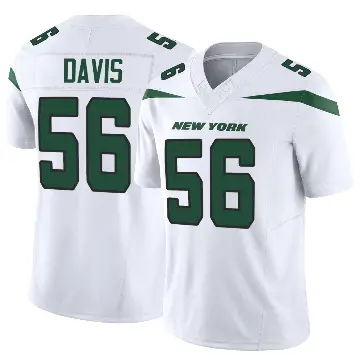 ＃56 Youth Demario Davis White Limited New York Jets Vapor F.U.S.E. Jersey