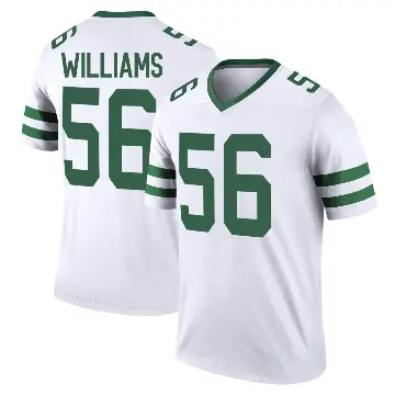 ＃56 Youth Quincy Williams White Legend New York Jets Legacy Jersey