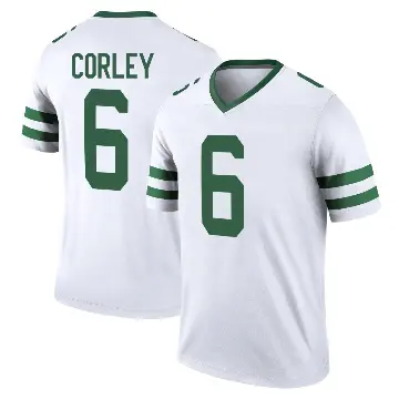 ＃6 Youth Malachi Corley White Legend New York Jets Legacy Jersey