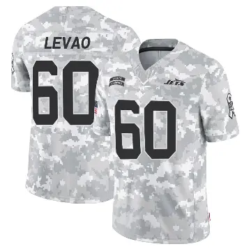 ＃60 Men's Kohl Levao Arctic Camo Limited New York Jets 2024 Salute to Service Jersey