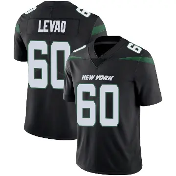 ＃60 Men's Kohl Levao Black Limited New York Jets Stealth Vapor Jersey