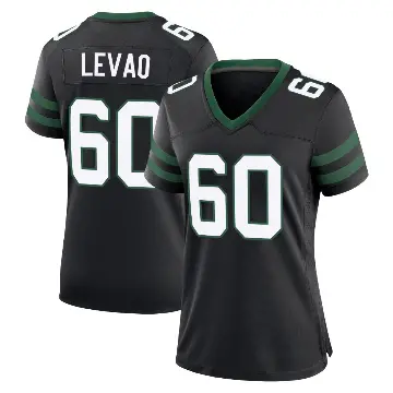 ＃60 Women's Kohl Levao Black Game New York Jets Legacy Alternate Jersey