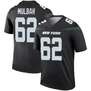 ＃62 Men's Fatorma Mulbah Black Legend New York Jets Stealth Color Rush Jersey