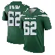 ＃62 Men's Jake Hanson Green Legend New York Jets Gotham Player Jersey