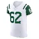 ＃62 Men's Jake Hanson White Elite New York Jets Classic Alternate Vapor F.U.S.E. Jersey