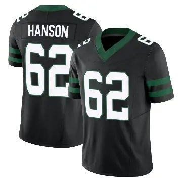 ＃62 Youth Jake Hanson Black Limited New York Jets Legacy Alternate Vapor F.U.S.E. Jersey