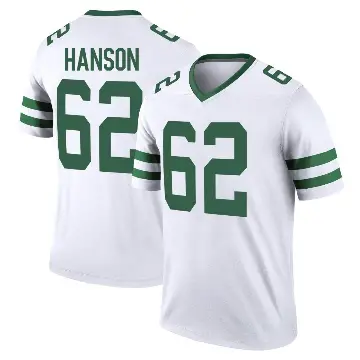 ＃62 Youth Jake Hanson White Legend New York Jets Legacy Jersey