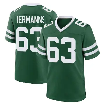＃63 Men's Grant Hermanns Green Game New York Jets Legacy Jersey