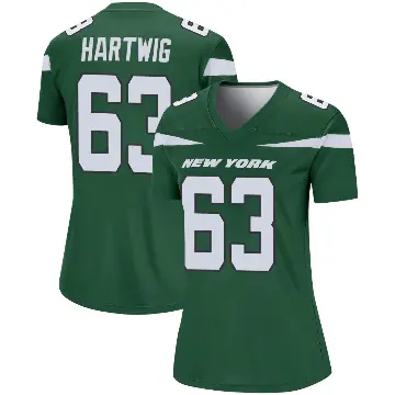 ＃63 Women's Gus Hartwig Green Legend New York Jets Gotham Player Jersey