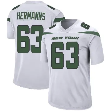 ＃63 Youth Grant Hermanns White Game New York Jets Spotlight Jersey