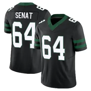 ＃64 Youth Greg Senat Black Limited New York Jets Legacy Alternate Vapor F.U.S.E. Jersey