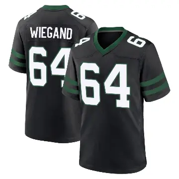 ＃64 Youth Leander Wiegand Black Game New York Jets Legacy Alternate Jersey