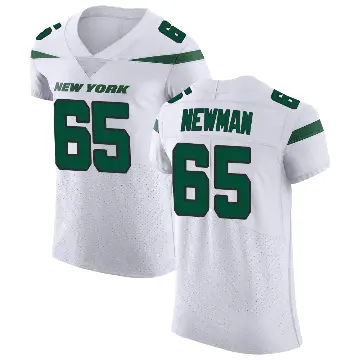 ＃65 Men's Xavier Newman White Elite New York Jets Spotlight Vapor Untouchable Jersey