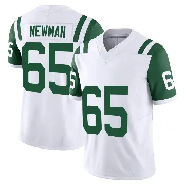 ＃65 Men's Xavier Newman White Limited New York Jets Classic Alternate Vapor F.U.S.E. Jersey