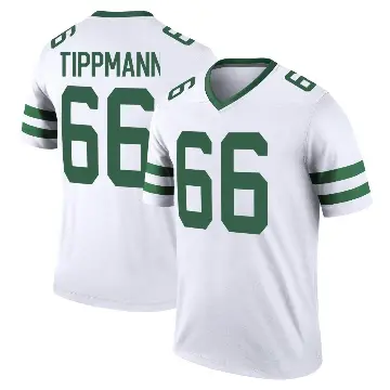 ＃66 Men's Joe Tippmann White Legend New York Jets Legacy Jersey