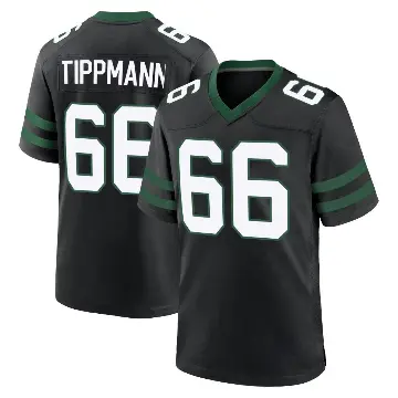 ＃66 Youth Joe Tippmann Black Game New York Jets Legacy Alternate Jersey
