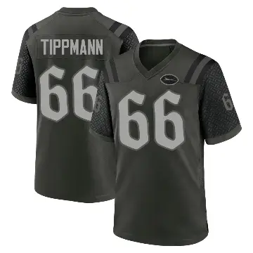 ＃66 Youth Joe Tippmann Green Game New York Jets Gotham 2025 Rivalries Collection Jersey