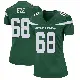 ＃68 Women's Obinna Eze Green Game New York Jets Gotham Jersey