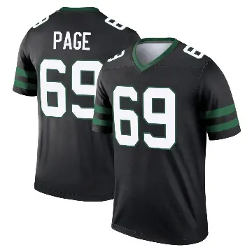＃69 Men's Payton Page Black Legend New York Jets Legacy Jersey