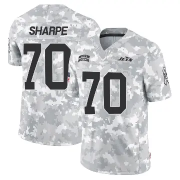 ＃70 Men's David Sharpe Arctic Camo Limited New York Jets 2024 Salute to Service Jersey