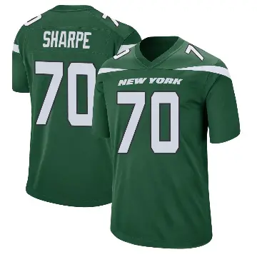＃70 Youth David Sharpe Green Game New York Jets Gotham Jersey