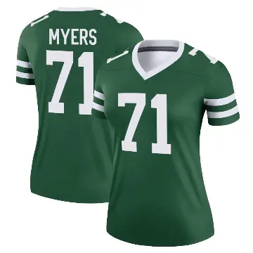 ＃71 Women's Josh Myers Green Legend New York Jets Legacy Jersey