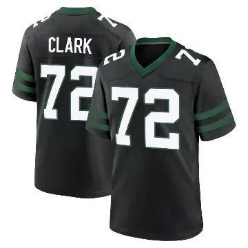 ＃72 Men's Cameron Clark Black Game New York Jets Legacy Alternate Jersey