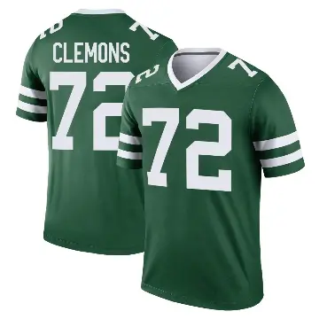 ＃72 Men's Micheal Clemons Green Legend New York Jets Legacy Jersey