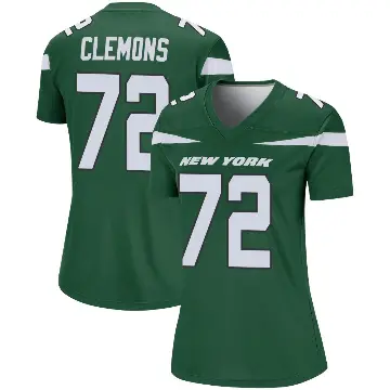 ＃72 Women's Micheal Clemons Green Legend New York Jets Gotham Player Jersey