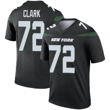 ＃72 Youth Cameron Clark Black Legend New York Jets Stealth Color Rush Jersey