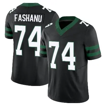 ＃74 Men's Olu Fashanu Black Limited New York Jets Legacy Alternate Vapor F.U.S.E. Jersey