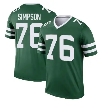 ＃76 Youth John Simpson Green Legend New York Jets Legacy Jersey