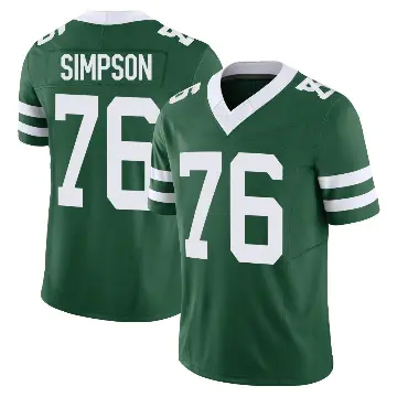＃76 Youth John Simpson Green Limited New York Jets Legacy Vapor F.U.S.E. Jersey