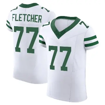 ＃77 Men's Michael Fletcher White Elite New York Jets Alternate Vapor F.U.S.E. Jersey