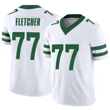 ＃77 Men's Michael Fletcher White Limited New York Jets Legacy Vapor F.U.S.E. Jersey