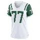 ＃77 Women's Michael Fletcher White Game New York Jets Classic Alternate Jersey