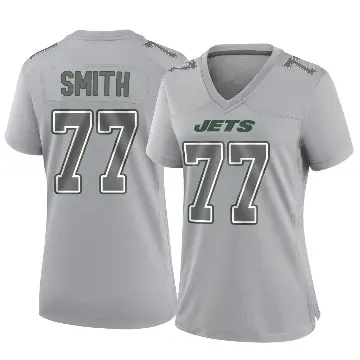 ＃77 Women's Tyron Smith Gray Game New York Jets Atmosphere Fashion Jersey
