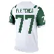 ＃77 Youth Michael Fletcher White Legend New York Jets Classic Alternate Jersey
