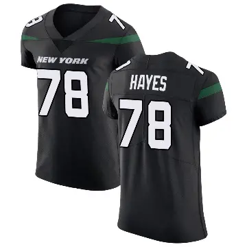 ＃78 Men's Marquis Hayes Black Elite New York Jets Stealth Vapor Untouchable Jersey