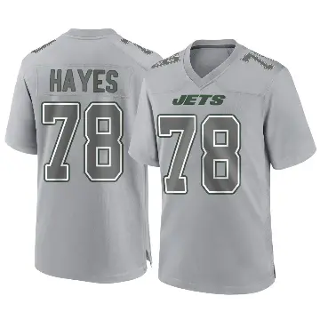 ＃78 Men's Marquis Hayes Gray Game New York Jets Atmosphere Fashion Jersey