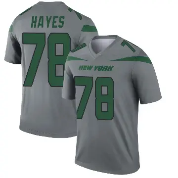 ＃78 Men's Marquis Hayes Gray Legend New York Jets Inverted Jersey